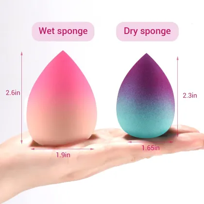 3Pcs Gradient Beauty Sponge set