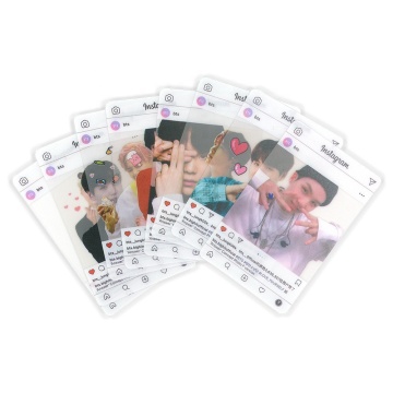 High Quality Custom CMYK Printed Waterproof Transparent PVC Visitor Card