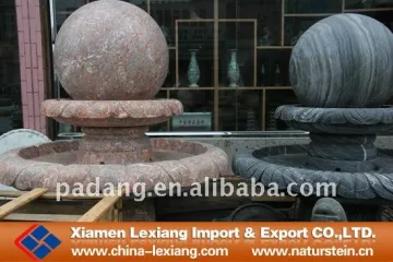 Hot round black marble stone ball