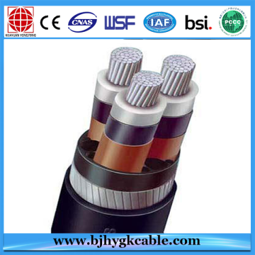 3 Cores Copper Conductor Meddle Volt Armoured XLPE Insulated Power Cable