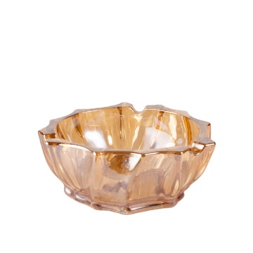 High-Quality Colorful Large Crystal Cut Glass Ashtray for Factory, Restaurant, Home, or Office