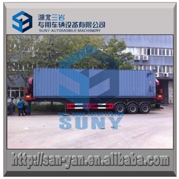 Tri axle self loading container semi trailer / container side lifter