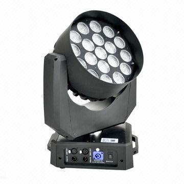 LED Moving Head with Zoom Osram 10W, 19 Pieces, 4-in-1, 10-53 Degrees Beam Angle