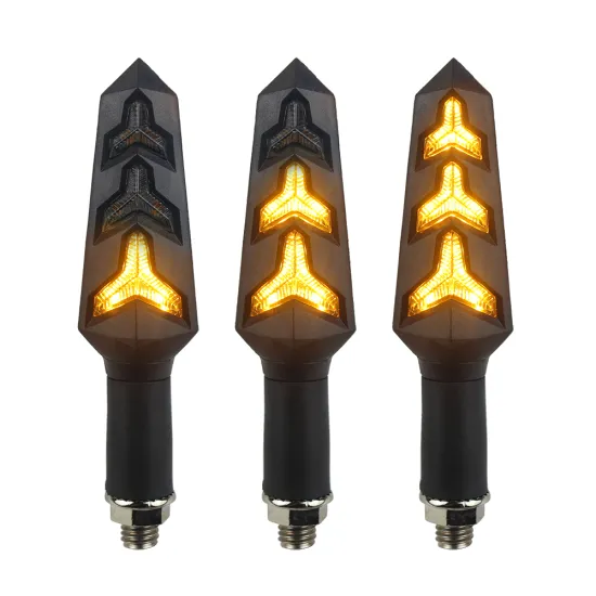 2x Universal Motorcycle LED Amber Turn Signals Blinks