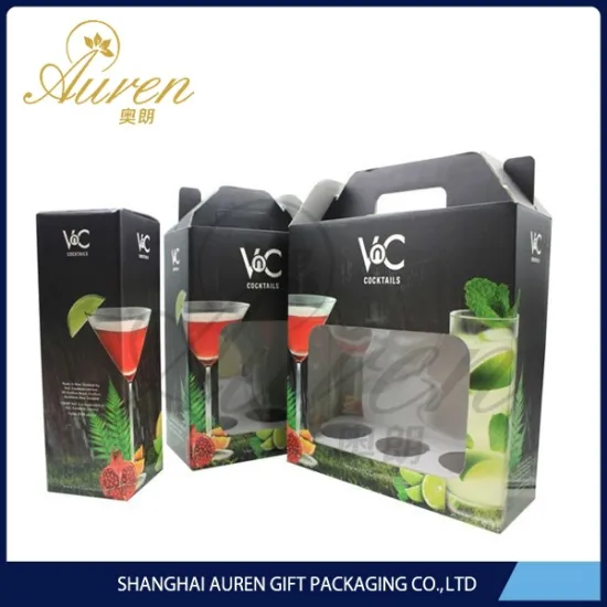 Newest fashion design model of boxes of paper for wines