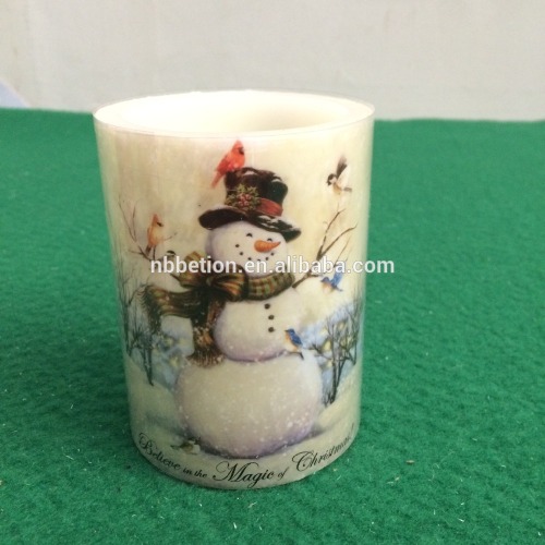 LED flameless candle for Christmas decoration Christmas candle led christmas wax candle