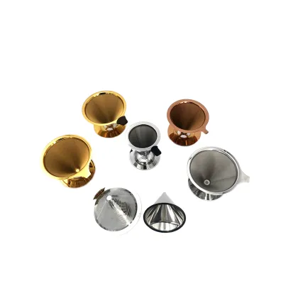 BEILANG Titanium Coated Stainless Steel Pour Over Coffee Dripper