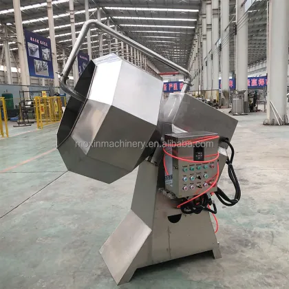 MOXIN Drum Snack Flavoring Machine for Potato Chips and Peanuts