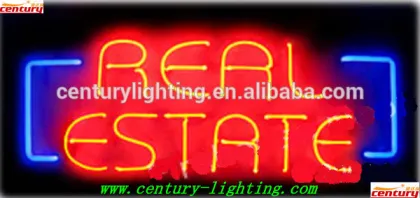 real estate neon sign