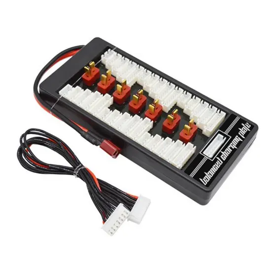 RC 2S-6S XT60 Plug Parallel Balanced Charging Board Para Board XT60 Plug 4.0MM Bananer for B6 B6AC B8 6 in 1