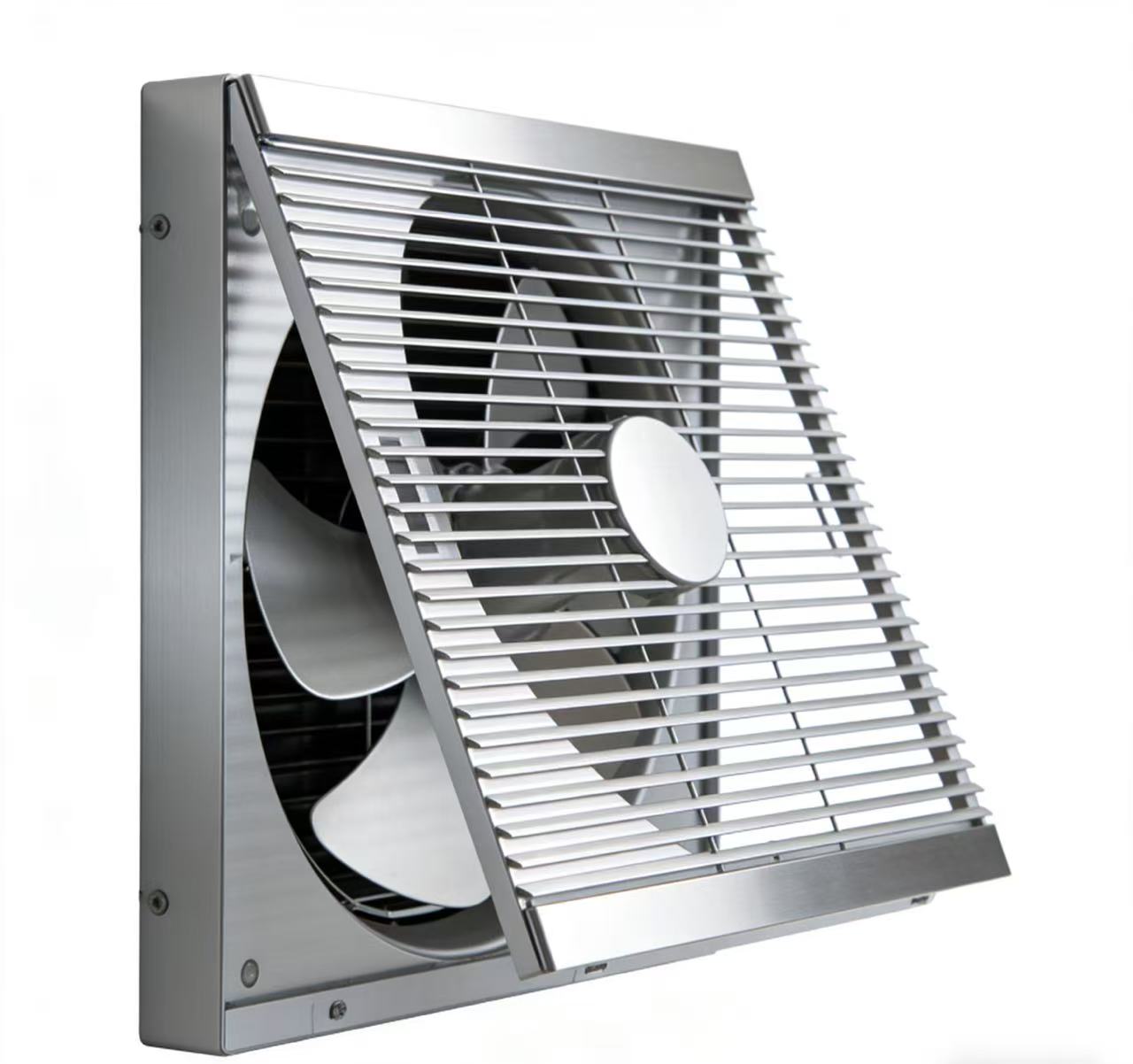Wall-Mounted Aluminum Alloy Louver Fan