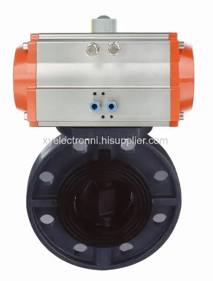 Pneumatic Plastic Butterfly Valve 