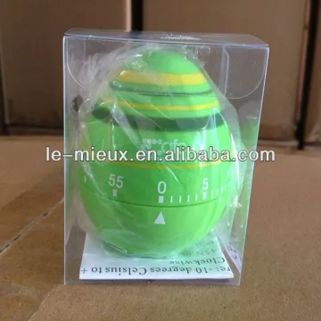 Rubber Feel Egg Shape Kitchen Timer