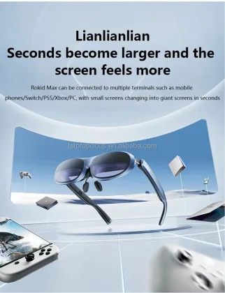 Rokid Max Smart Glasses: 3D Gaming and Casting for iPhone and Huawei