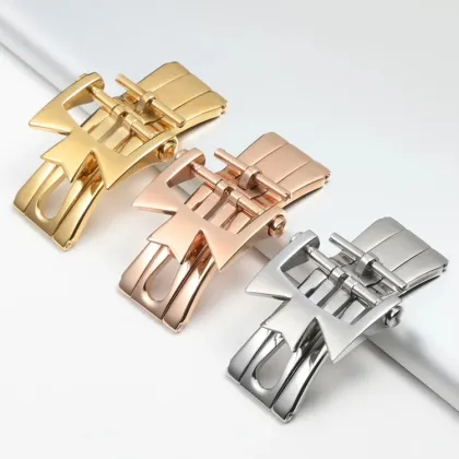 Vacheron Constantin Watch Accessories: Double Press Butterfly Buckle & Stainless Steel Folding Buckle for 18mm and 20mm Wristbands