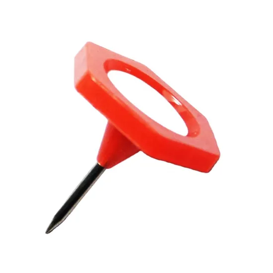 Big Hexagon Plastic Decorative Push Pins for Office Notice Board