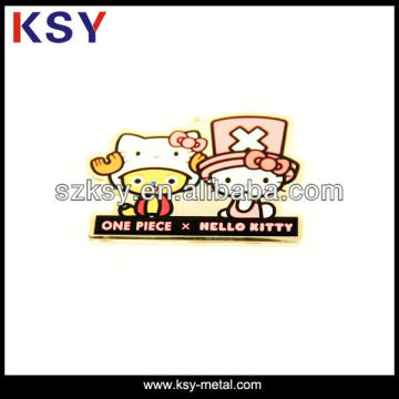 decorative soft enamel plating metal badge holders