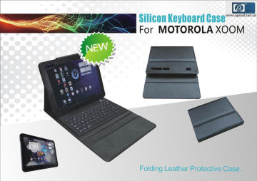 Wireless Silicone Folding Leather Protective Case Motorola Xoom Bluetooth Keyboard Fcc