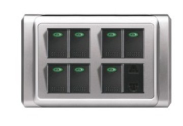 S9 7 Gang Wall Switch + Socket