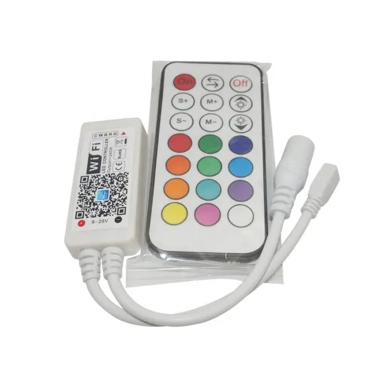 Wi-Fi and RF Remote Controlled RGBWC LED Strip Light Controller with Music Sync Function