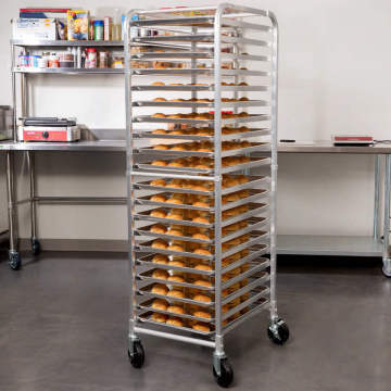RUITAI Commercial Baking Tray Rack Trolley - Stainless Steel Bakery Trolley