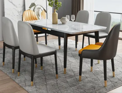 Nordic Retractable Rectangular Dining Table