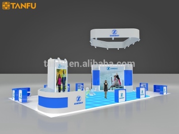 TANFU Large Custom Trade Show Display Booth with Island Shape