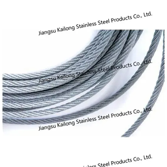 6mm Stainless Steel Wire Rope with Black PVC/Nylon Coating for Sale