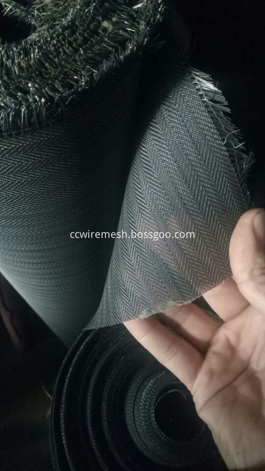 black wire mesh cloth