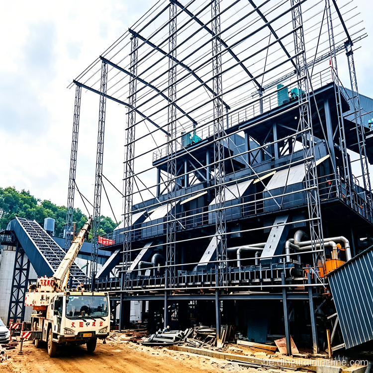 Рашэнне для драбнення вапняка і вытворчасці пяску прадукцыйнасцю 1500 т/г