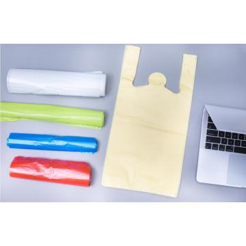 HDPE Colorful Strong Plastic Durable Vest Shopping Bag Shopping Bag Plastic Carrier Bag