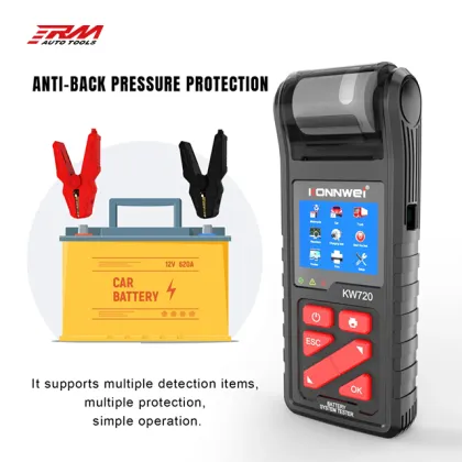 KONNWEI Midtronics KW720: 6V/12V/24V Battery Tester with Thermal Printer