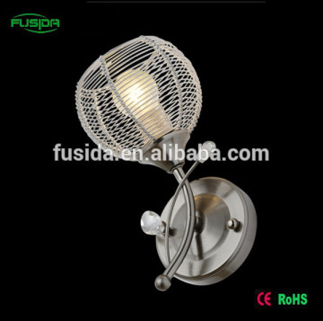 High quality modernization customize wire steel wall lamp for Bedroom