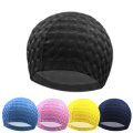 New Men Women Durable Swimming Cap Classic Delicate Texture Swimming Cap PU Waterproof Protect Ears Long Hair Swim Pool Hat