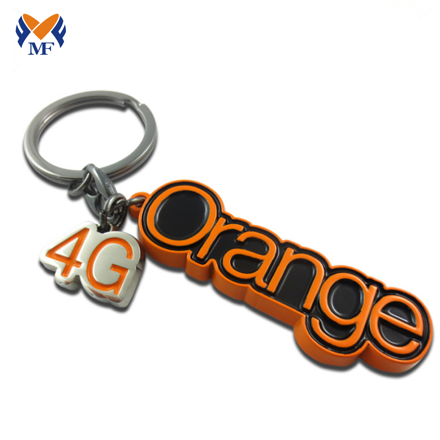 Professional Gift Metal Personalised Letter Tag Keychain