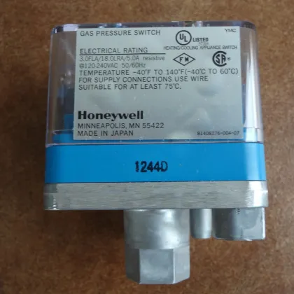 Honeywell C6097A1004 Pressure Gas Switch: Adjustment and Differential Pressure Control