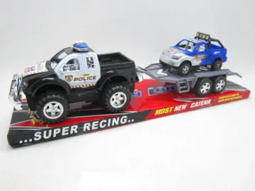 FRICTION POLICE CAR WITH TAXI
