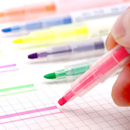 Double-headed marker&highlighter nite writer pen