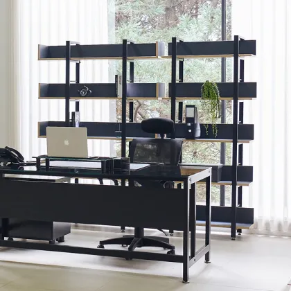 Industrial Bookshelf - Slim Depth home office