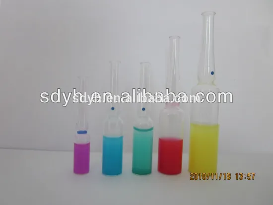 low borosilicate ampoule with LOGO printing