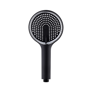 5-Function Round Rain Shower Head 10.5-Inch ABS with TPE Nozzle