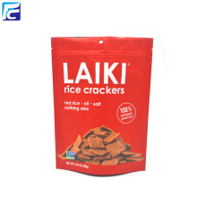 อาหารยืนขึ้นซิปกระเป๋าสำหรับ Rice Crackers