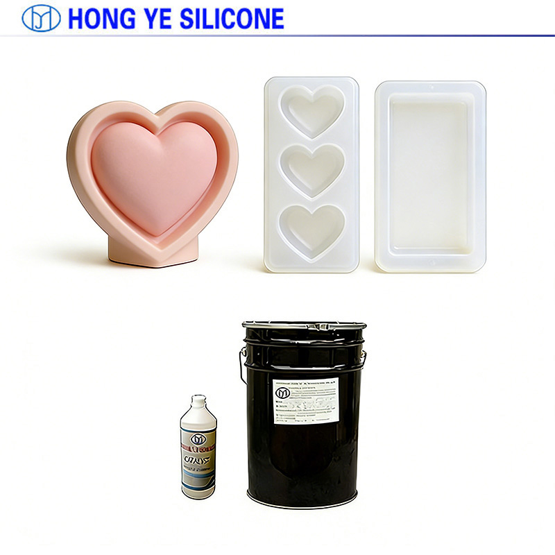Condensation curing silicone mold rubber