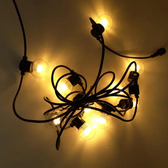 Outdoor LED Festoon Lighting G45 Patio String Lights with E27 Lamp Holder