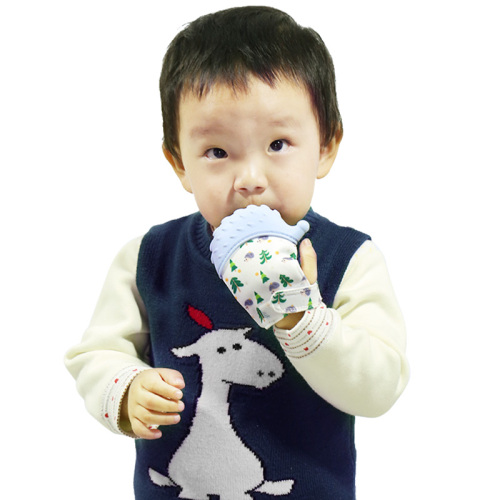 Baby teething mitten silicone baby teething  glove