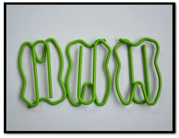 tooth special shaped paper clips