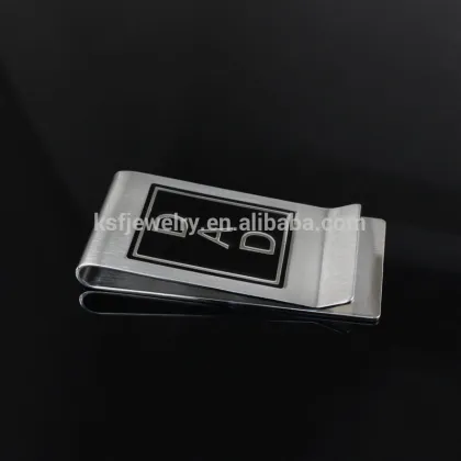 Blank Stainless Steel Money Clips Metal Clips For Father's Day