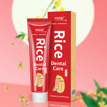 Custom Oral Care Ginseng Rice Toothpaste for Teeth Whitening and Sensitive Teeth