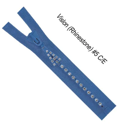 #3 #5 8# #10 magic diamond zipper rhinestone teeth zippers shiny crystal stones plastic zipper for winter jackets