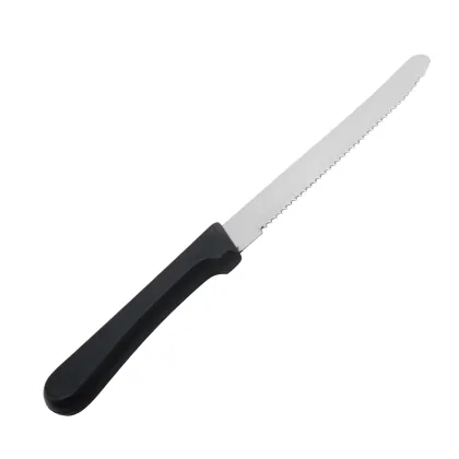 Cheapest Dinner Steak Knives: Stainless Steel with Black PP Handle